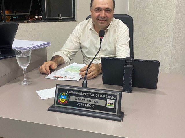 Vereador Marivaldo destaca mandato voluntrio