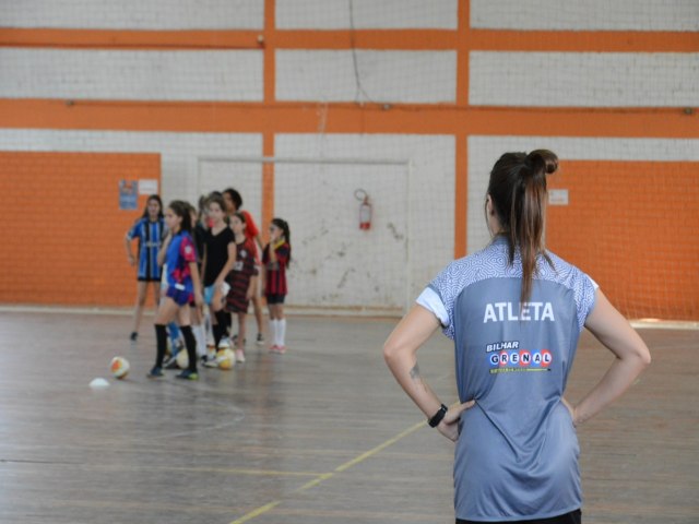 Departamento de Esportes de Taquara é parceiro de escolinha de futsal feminino