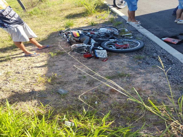 Acidente em Parob deixa motociclista ferido 