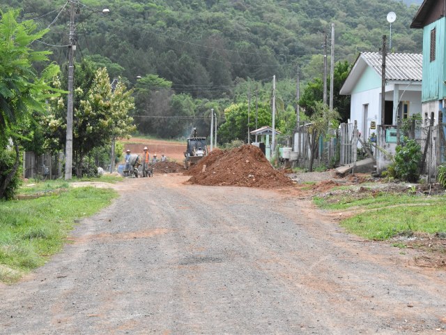 Rua no bairro Vila Nova, em Nova Hartz, vai receber pavimentação 