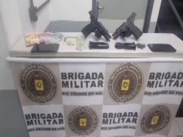 BM intercepta em Nova Hartz casal com armas que iriam para Canela 