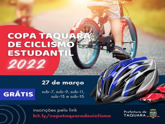 Copa Taquara de Ciclismo Estudantil segue com inscrições abertas