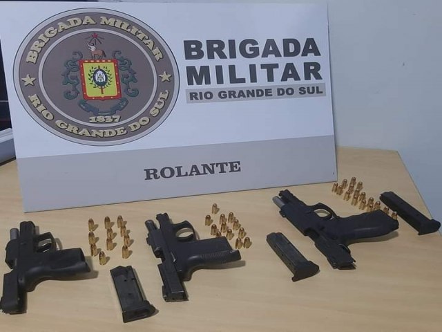 BM prende dois homens por porte irregular de armas de fogo em Riozinho 