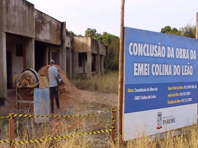 Prefeitura de Parob retoma obras da escola Colina do Leo