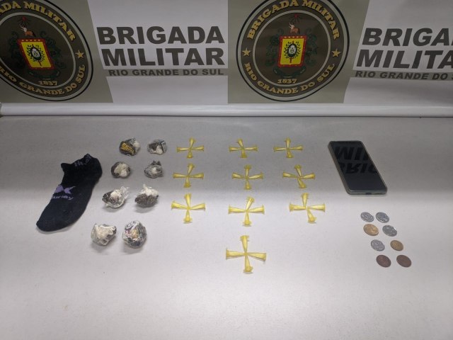 Brigada Militar efetua priso por trfico de drogas 