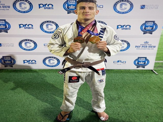 Atleta Parobeense  lder do ranking gacho de Jiu Jitsu