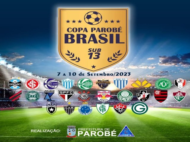 1 Copa Parob Brasil de Futebol Sub-13 ocorrer em setembro 