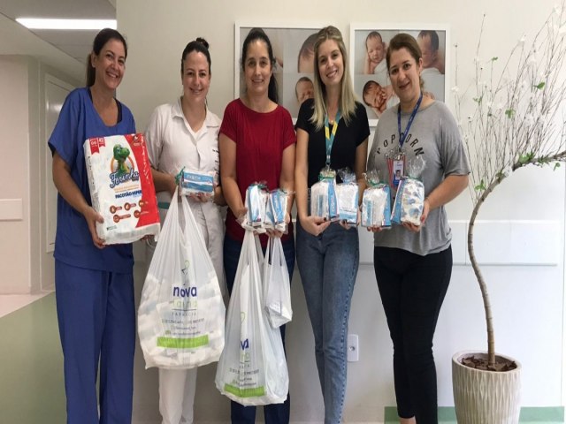 Hospital de Parob recebe doao de kits para a Unidade Materno-Infantil