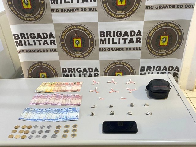 BM de Taquara efetua priso por trfico de drogas