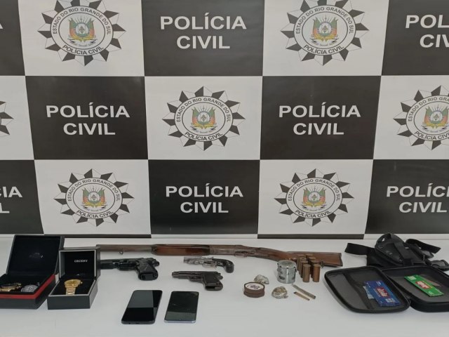 Polcia Civil de Rolante prende suspeito de roubos a residncia
