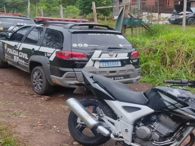 Polcia Civil desarticula esquema criminoso de furto, receptao e desmanche de motocicletas