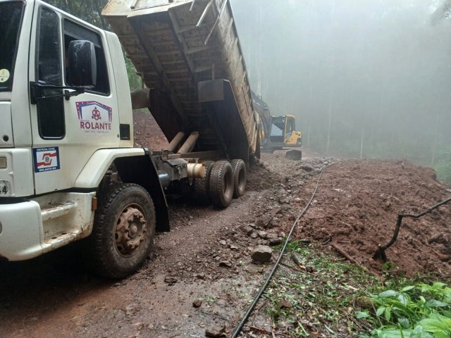 Estrada da Glria est liberada para trfego de veculos