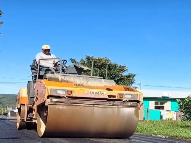 Rolante investe em pavimentao asfltica no bairro Rio Branco 