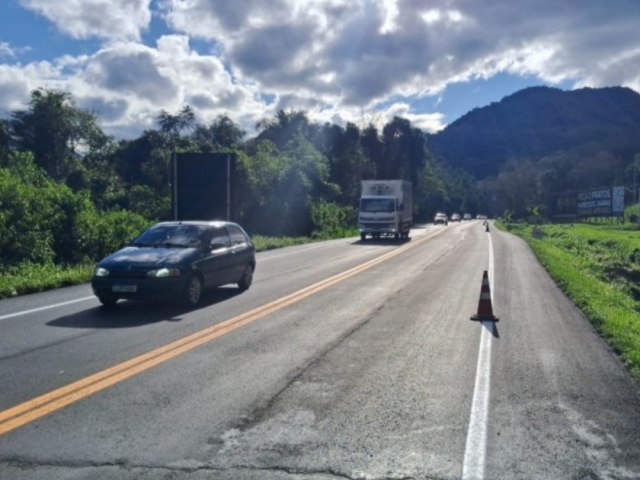 Concluda obras de nivelamento do trecho de 420 metros da ERS-115 em Trs Coroas 