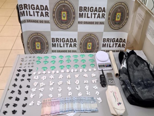 Homem  preso em Igrejinha por trfico de drogas