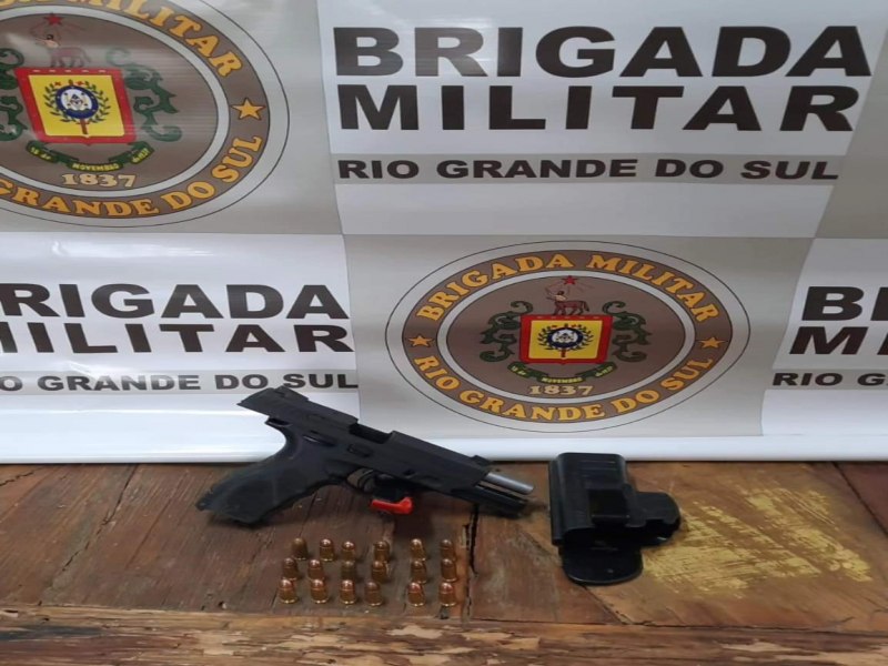 Brigada Militar prende homem por porte ilegal de arma de fogo em Igrejinha