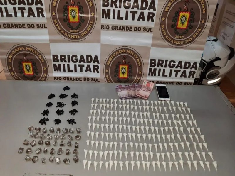 Brigada Militar prende indivduo por trfico em Taquara