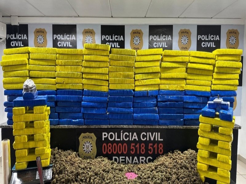 Polcia Civil apreende grande quantidade de maconha e ecstasy