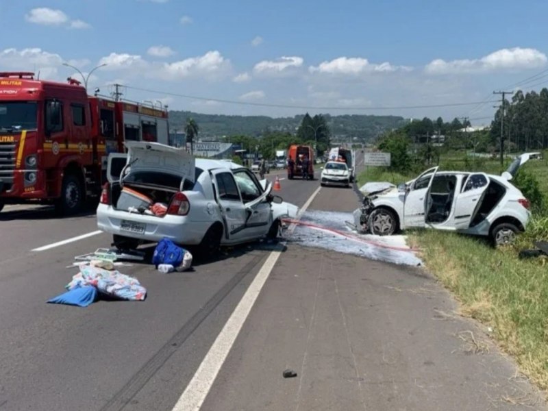 Acidente na ERS-239 deixa 5 pessoas feridas em Parob 