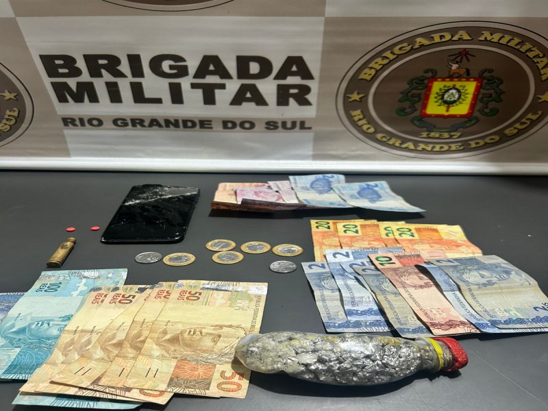 Homem  preso por trfico de drogas