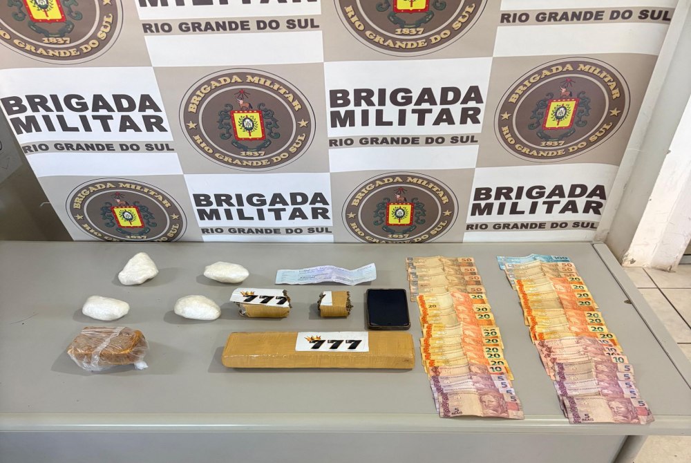 Homem � preso por tr�fico de drogas em Taquara