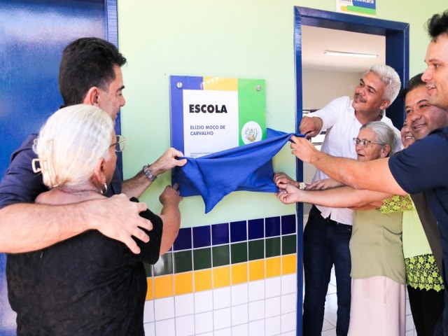 Prefeitura de Araripina inaugura nova Escola Nucleada no distrito de Rancharia construda com recursos prprios