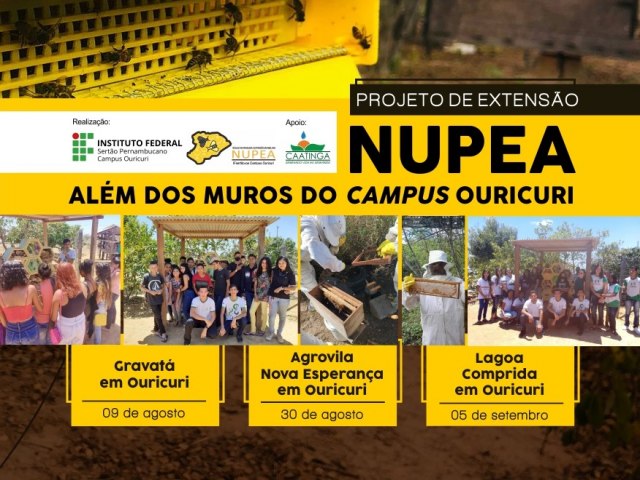 Projeto de extenso ''NUPEA'', alm dos muros do Campus Ouricuri? vai promover dias de campo em comunidades da zona rural do municpio de Ouricuri - PE