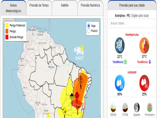 Alerta Laranja: Araripina, Pernambuco, Sob Temperaturas Escaldantes de 37 Graus