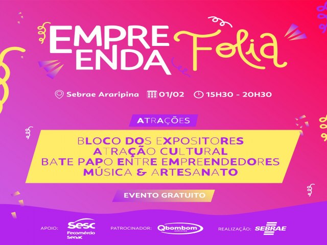 Chama a galera pra curtir o EmpreendaFolia!