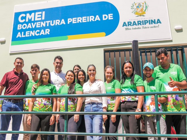 Araripina: Prefeito Pimentel entrega Unidade de Sade e Centro Municipal de Educao Infantil no Stio Santana