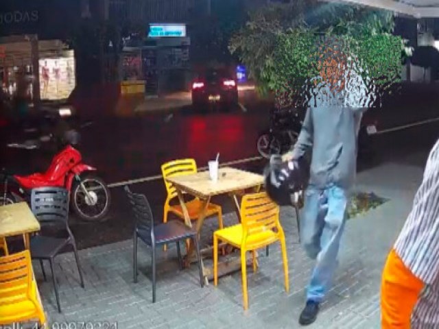 Ladrão assalta sorveteria no centro de Goioerê. Ação foi filmada e suspeito preso