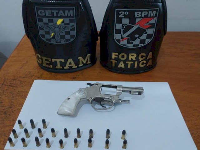 Polcia Militar apreende arma de fogo e prende autores de porte ilegal em Trs Lagoas Publicado em: 27/04/2023 | PMMS / JONIVAN