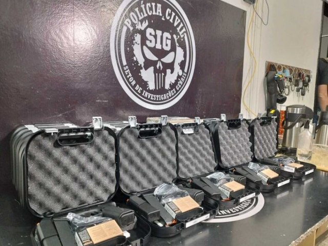 SEGURANA PBLICA Policiais do SIG recebem pistolas e carregadores 25 agosto 2023 -  Por Da Redao