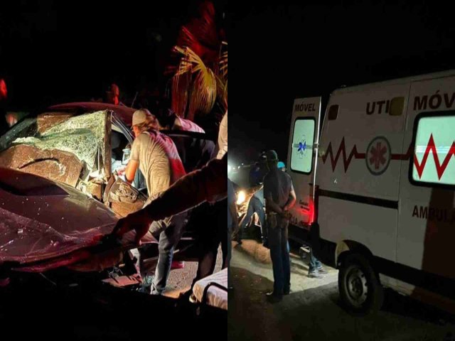 Polcia Acidente com caminho e dois carros deixa um morto na MS-276 e trs feridos  Acidente foi provocado por ultrapassagem da caminhonete Thatiana Melo | 09/11/2023