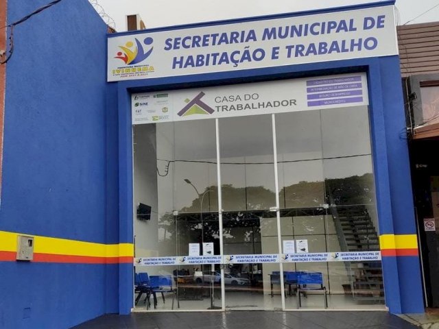 Secretaria de Habitao e Trabalho de Ivinhema divulga vagas de empregos  ASSESSORIA DE COMUNICAO FLVIO LUCAS