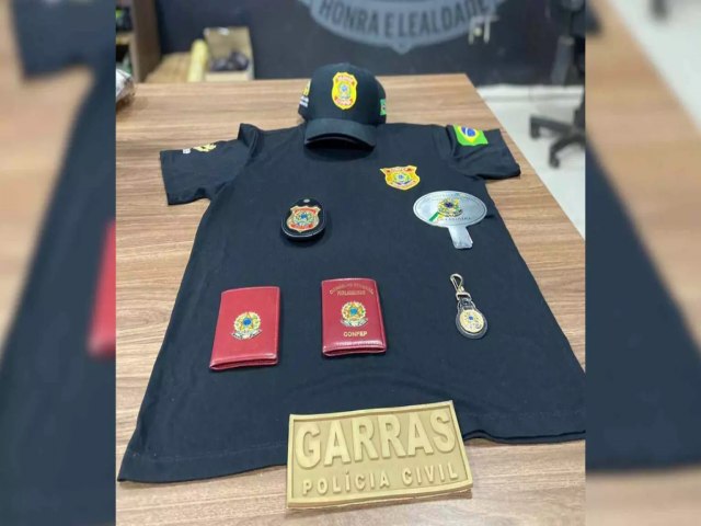 Polcia Homem se passa por delegado de polcia, utiliza distintivos ilegais e acaba preso em Campo Grande Agentes apreenderam roupas, distintivos e carteiras ilegais  Lucas Caxito  20/09/2024