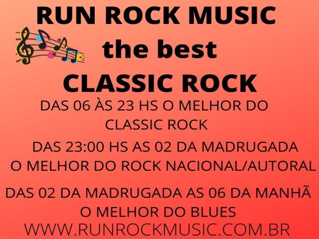 PROGRAMÇÃO DA WEB RADIO RUN ROCK MUSIC