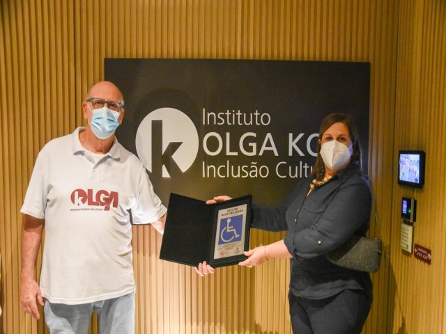 Instituto Olga Kos recebe Selo de Acessibilidade Arquitetnica