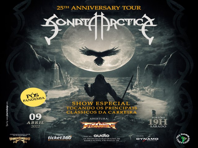 Firewing confirma participação em show do Sonata Arctica em São Paulo.