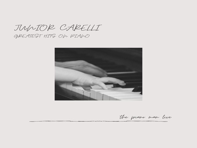 Junior Carelli lana lbum com grandes clssicos em formato voz e piano.
