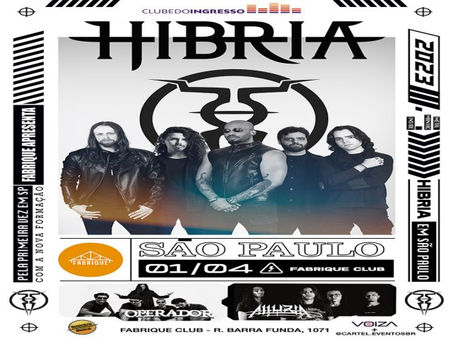 As bandas Hbria e Operador se apresentam juntos em So Paulo.