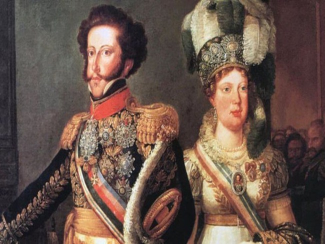 Os papis de Dom Pedro I e Leopoldina na Independncia do Brasil.