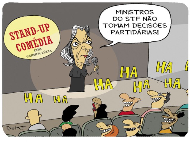 Stand-up comedy da Carminha! Objetivo do Supremo  governar o pas sem ter a necessidade de participar das eleies.