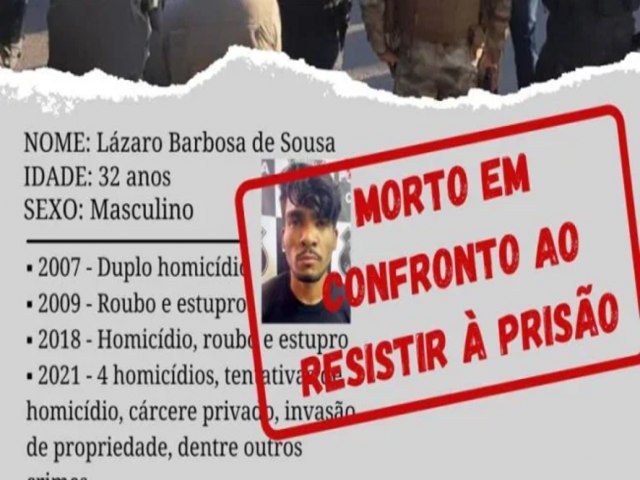 Lamentar a morte de Lzaro Barbosa  desconhecer a realidade do mundo em que vivemos.