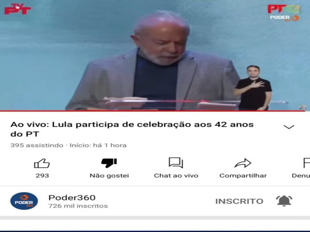 U! Cad o povo esquerdista dele? Na live de Lula, sobram companheiros e faltam eleitores. KKKKKK