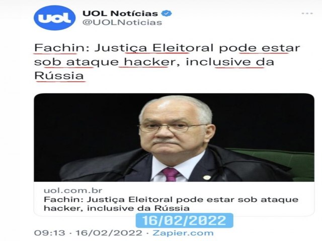 Fachin(a) cai em contradio.