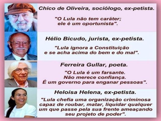 Ex-parceiros do ex-presidirio, abrindo a mente para quem no mente.