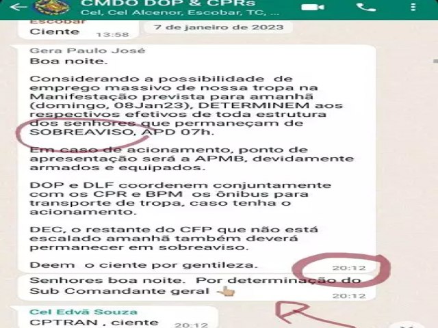 Mas por que? CPI insiste no querer convocar coronel que deu ordem para que policiais ficassem em casa.