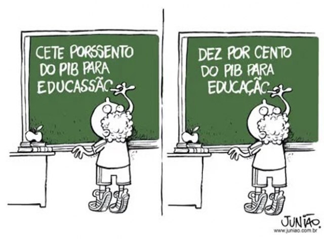 Baixo nvel do ensino pblico mantm o Brasil acorrentado ao bero esplndido.