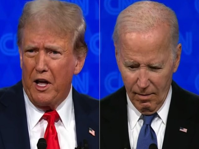 Trump vence 1 debate contra um Biden hesitante e com dificuldade de raciocnio